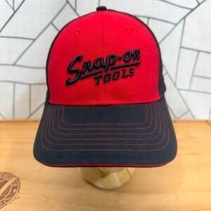 Snap-on Tools Hat OSFA Red Black Embroidered Logo Snapback Baseball‎ Cap